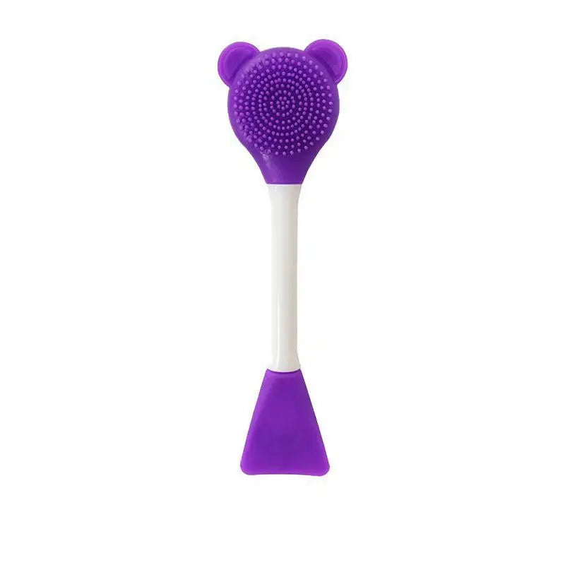 Facial Mask Brush – Double-Ended Silicone & Soft Bristles