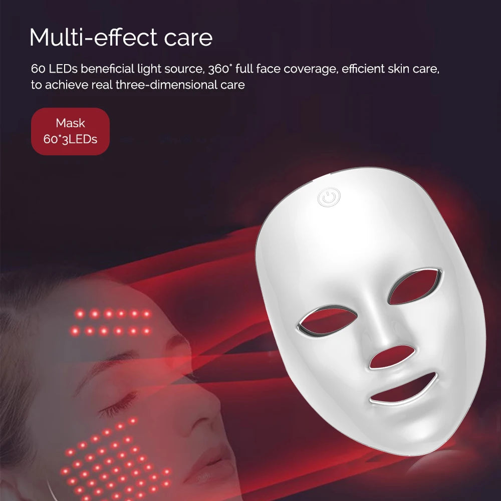 Face Mask Wireless LED Mask 7 Color LED
