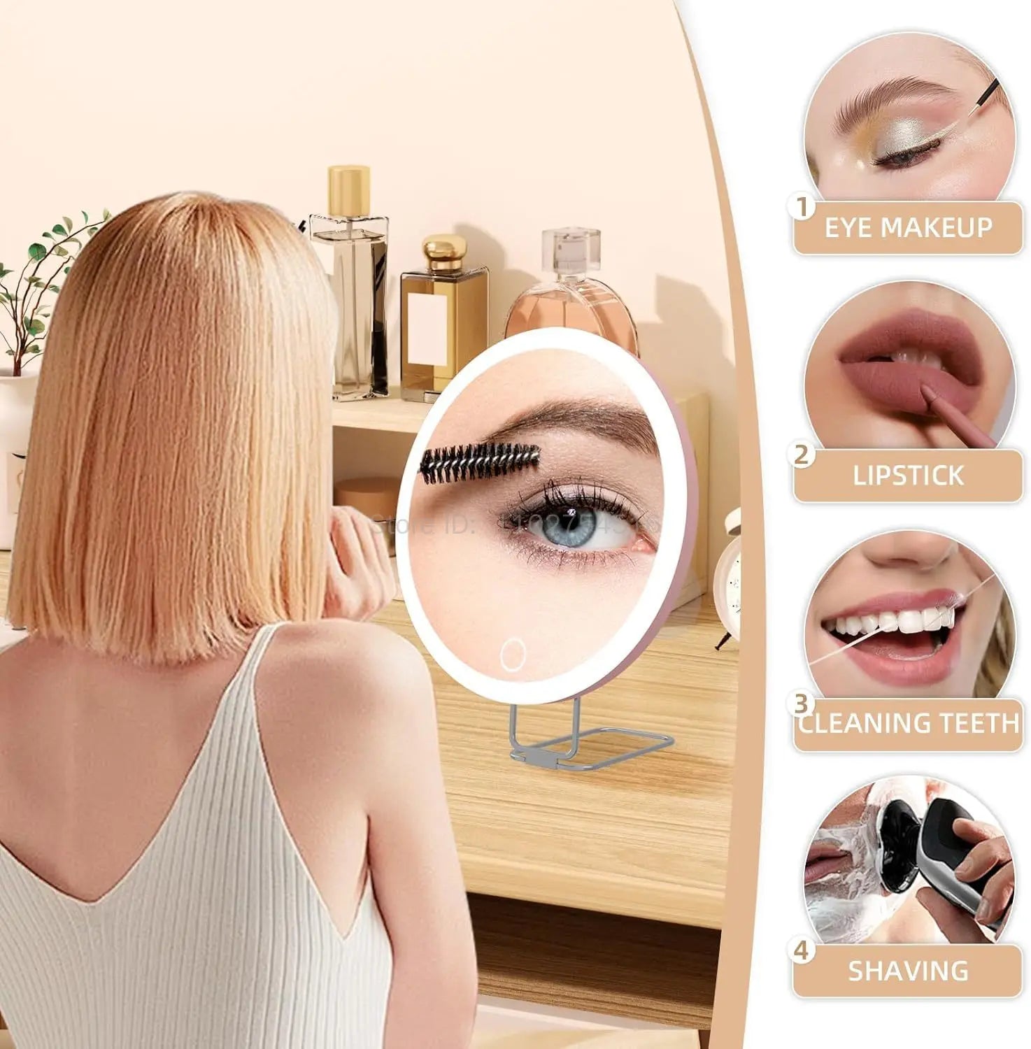 Portable LED Makeup Mirror