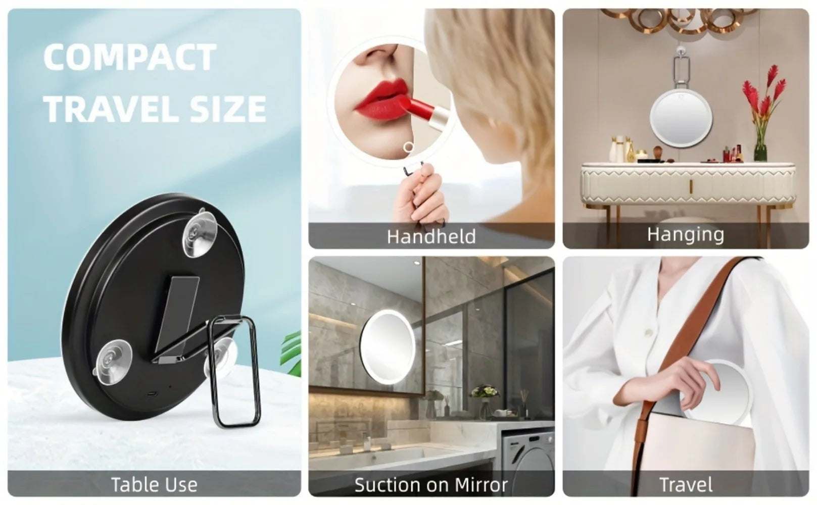 Portable LED Makeup Mirror