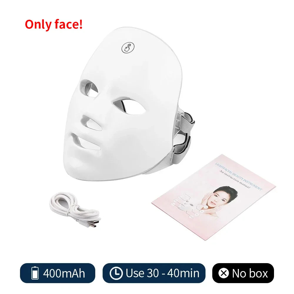 Face Mask Wireless LED Mask 7 Color LED