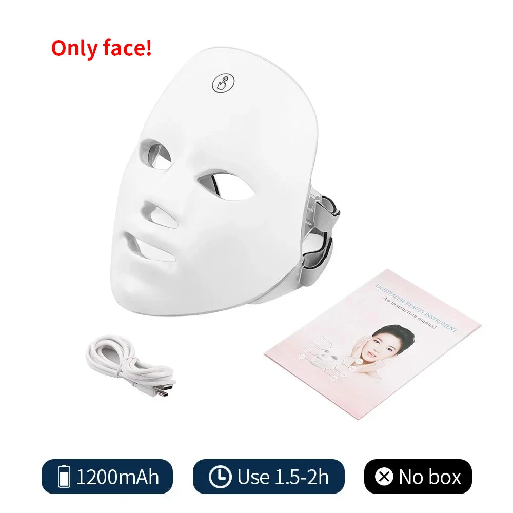 Face Mask Wireless LED Mask 7 Color LED