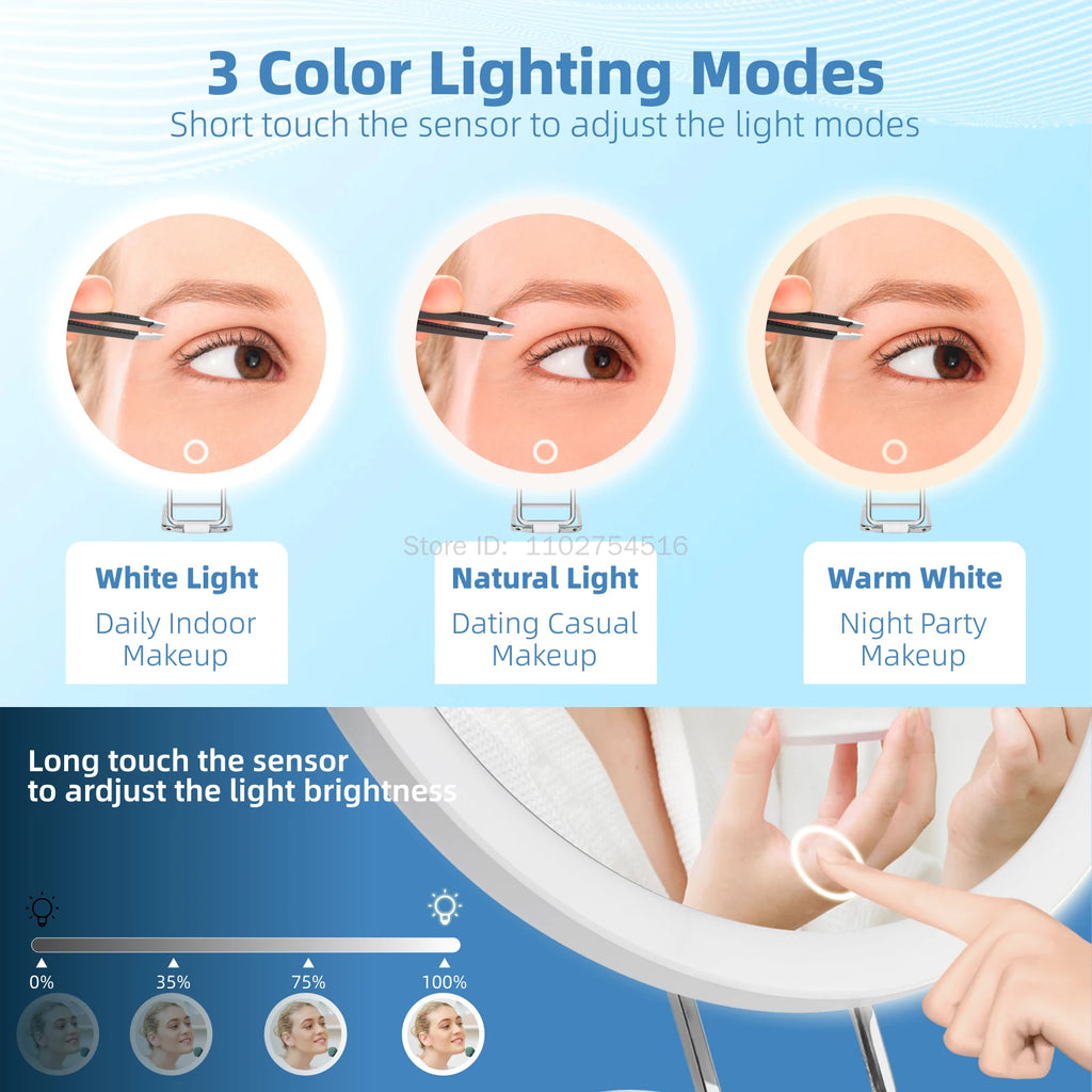 Portable LED Makeup Mirror