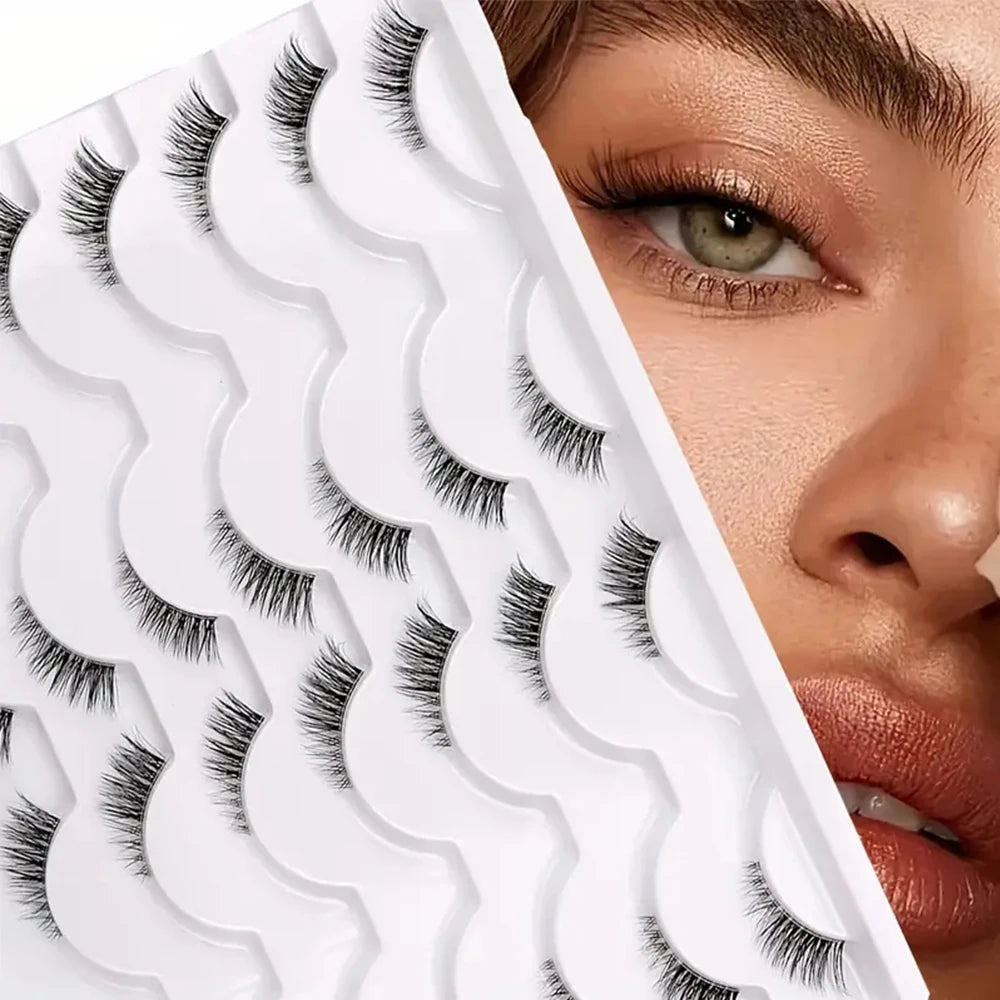 Natural Cat Eye Half Lashes – Soft & Wispy