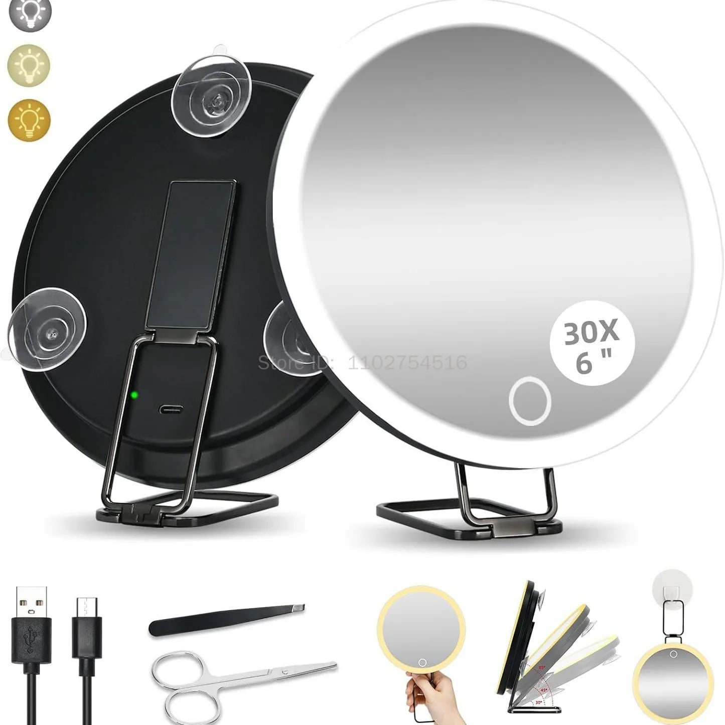 Portable LED Makeup Mirror