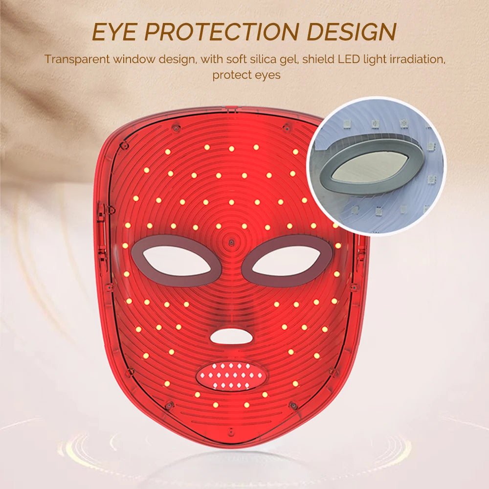 Face Mask Wireless LED Mask 7 Color LED