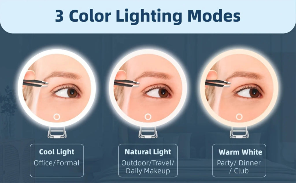 Portable LED Makeup Mirror