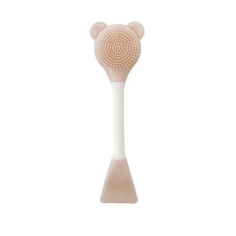 Facial Mask Brush – Double-Ended Silicone & Soft Bristles